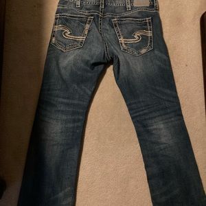 Silver Jeans ZAC Relaxed Fit Straight Leg Jeans Mens Sz 34 x 34